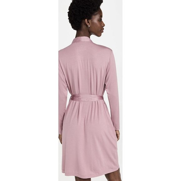 Calvin Klein QS6529 Womens Modal Satin Sleep Robe M/L Medium Large Pink New - Picture 3 of 8